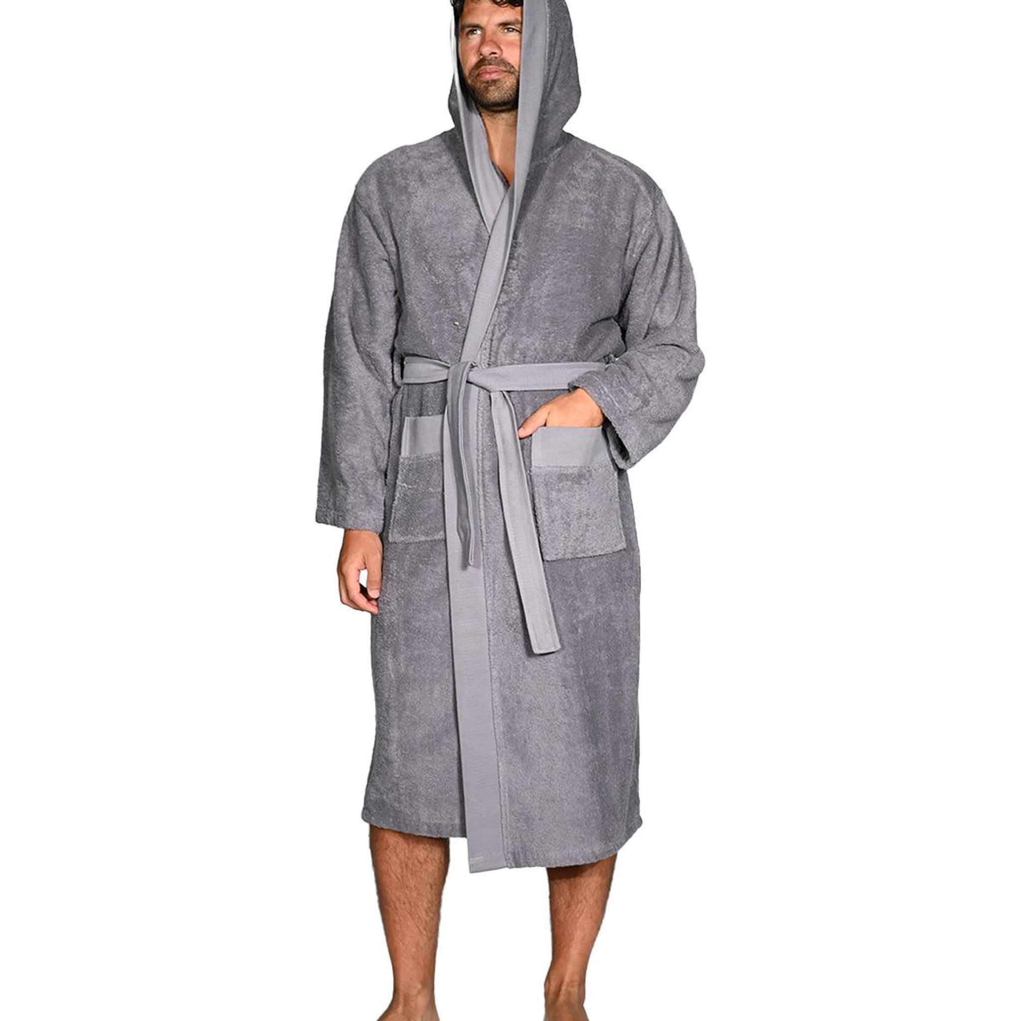 Voir la diapositive 5 : Sensei Maison Peignoir mixte à capuche uni 420 g/m² BOXER