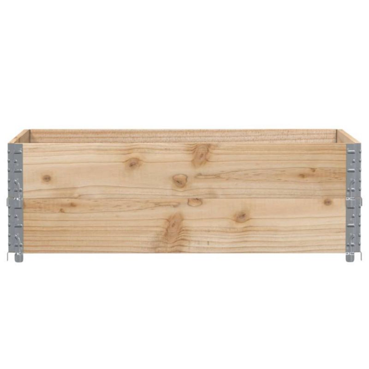 VIDAXL Colliers de palette 2 pcs 120x80 cm bois de pin solide
