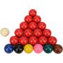 Voir la diapositive 2 : SOKKER Set de 22 Boules de Billard Snooker en résine 52,4mm - 15 boules rouges et 7 multicolores