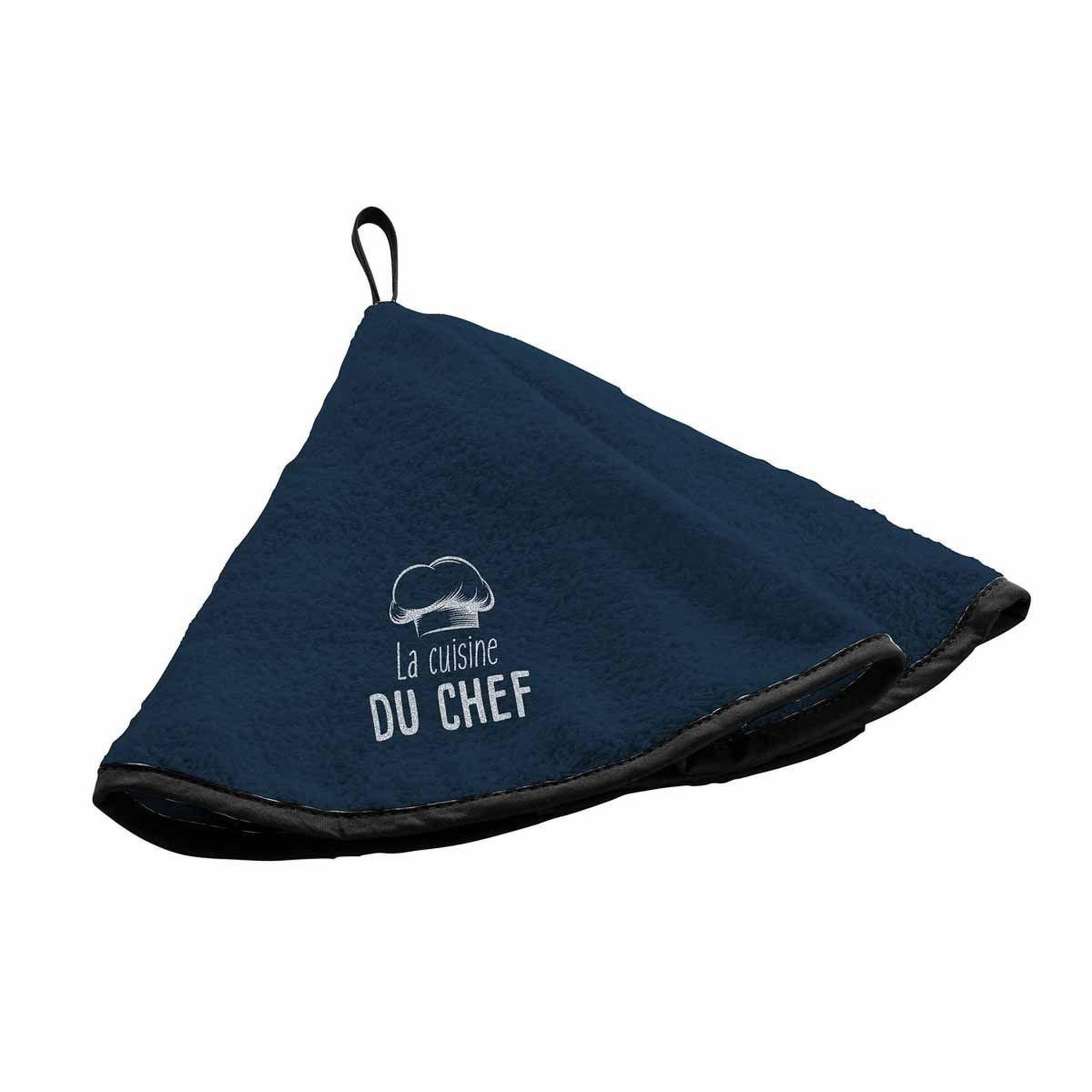 Douceur d'Intérieur Essuie-Main en Éponge  Toque  60cm Bleu Marine