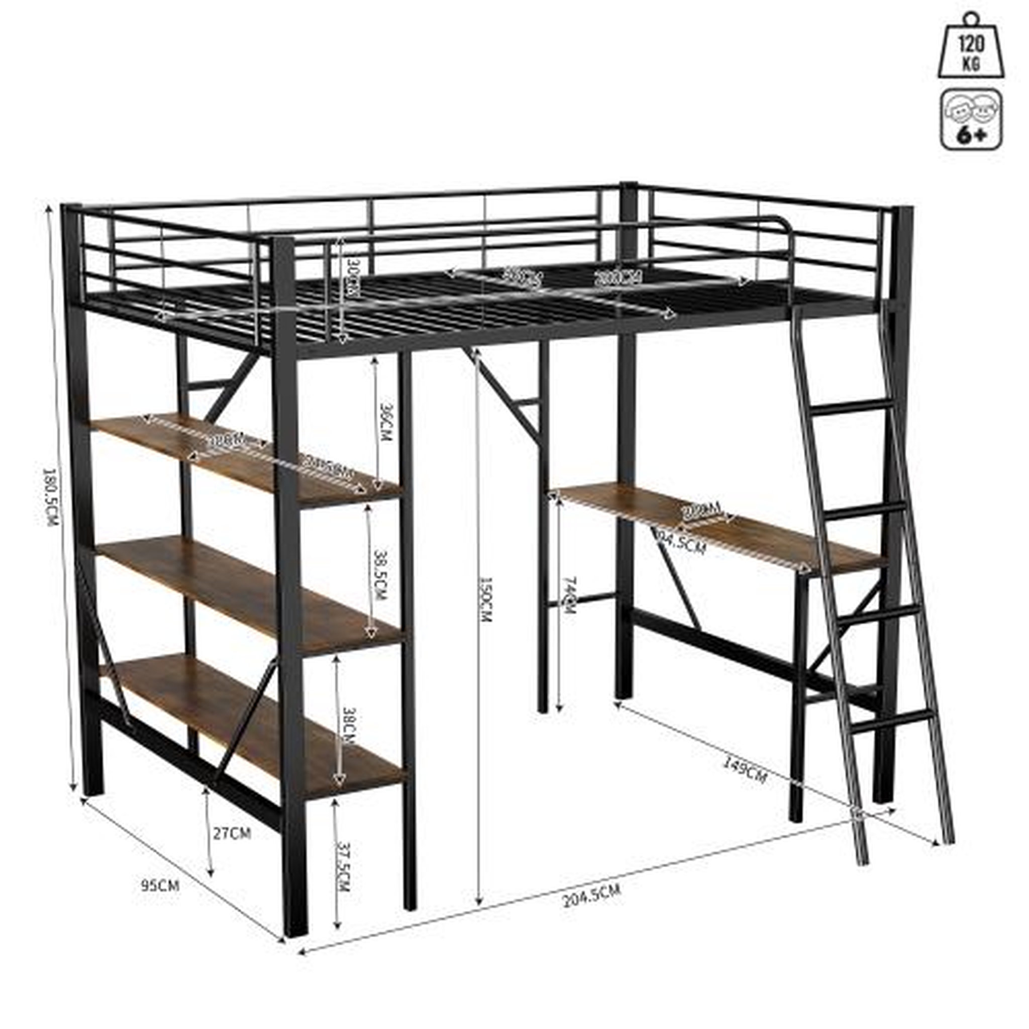 Voir la diapositive 3 : MERAX Lit mezzanine