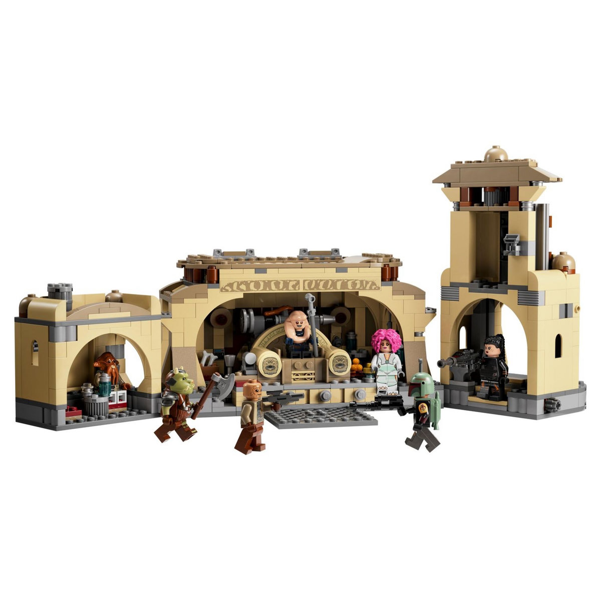LEGO Star Wars 75326 - La Salle du Trône de Boba Fett, Jouet à Construire Pour les Enfants de 9 Ans et Plus, Avec le Palais de Jabba et 7 Minifigures