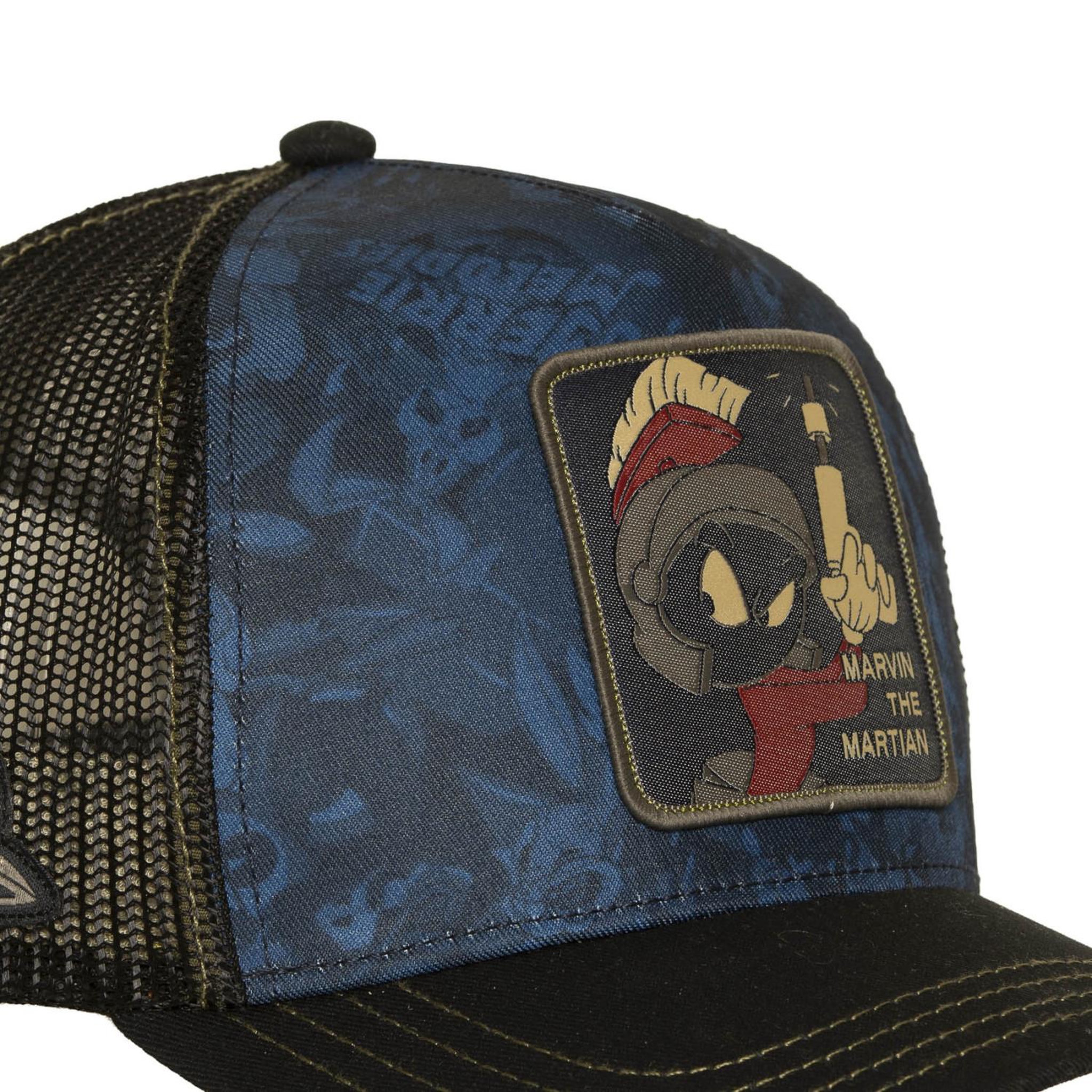 Voir la diapositive 3 : CAPSLAB Casquette trucker avec filet et patch looney tunes marvin