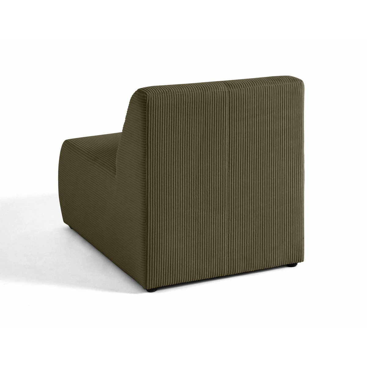 LISA DESIGN Onyx - fauteuil sans accoudoirs - en velours côtelé