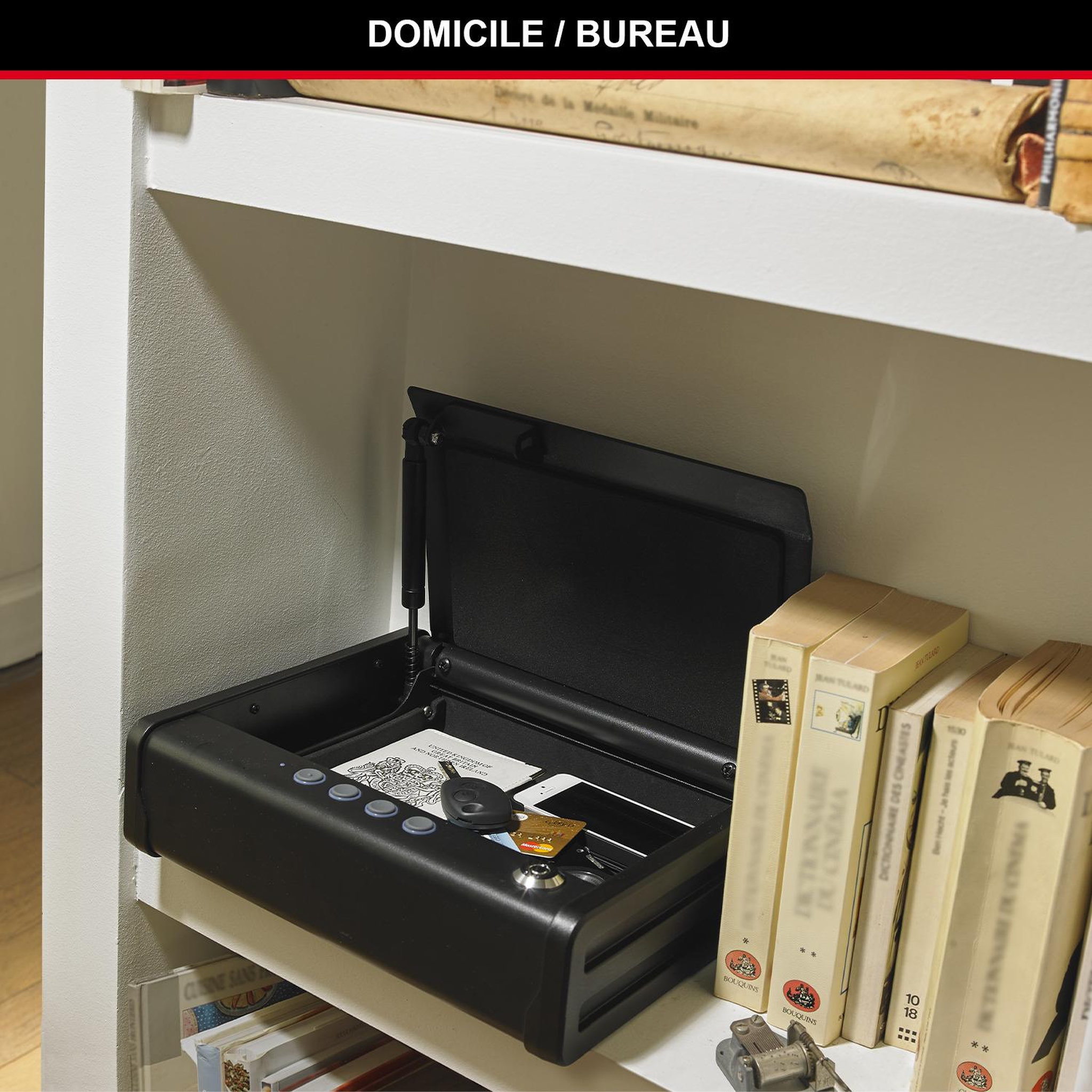 Voir la diapositive 2 : Master lock Petit coffre-fort [combinaison electronique] mld08e