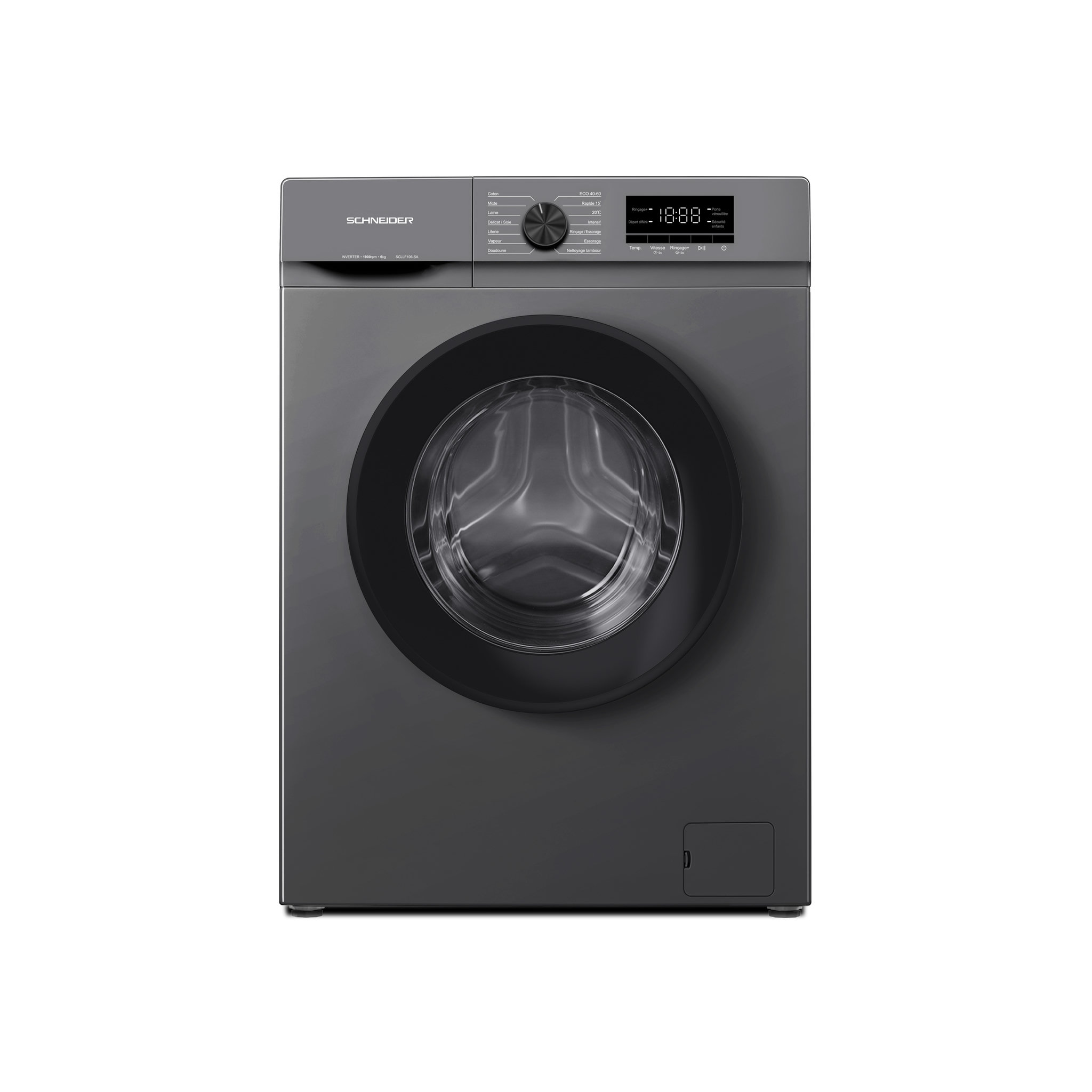 SCHNEIDER Lave linge frontal 6kg Silver - SCLLF106-SA