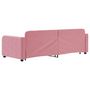 Voir la diapositive 5 : VIDAXL Lit de jour avec gigogne sans matelas rose 80x200 cm