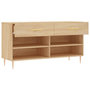 Voir la diapositive 5 : VIDAXL Banc a chaussures chene sonoma 102x35x55 cm bois d'ingenierie