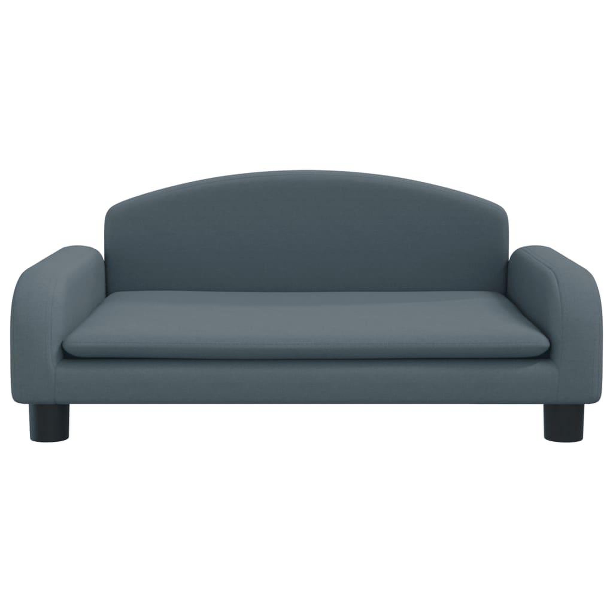 Voir la diapositive 3 : VIDAXL Canape pour enfants gris fonce 70x45x30 cm tissu