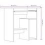 Voir la diapositive 6 : VIDAXL Bureau Sonoma gris 80x45x74 cm Bois d'ingenierie
