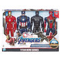 Voir la diapositive 1 : HASBRO Titan Hero Series - Pack de 4 figurines Iron Man, Captain America, Black Panther et Iron Spider - Avengers