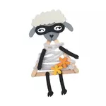 Graine créative Kit caoutchouc souple et bâtonnets - Mouton