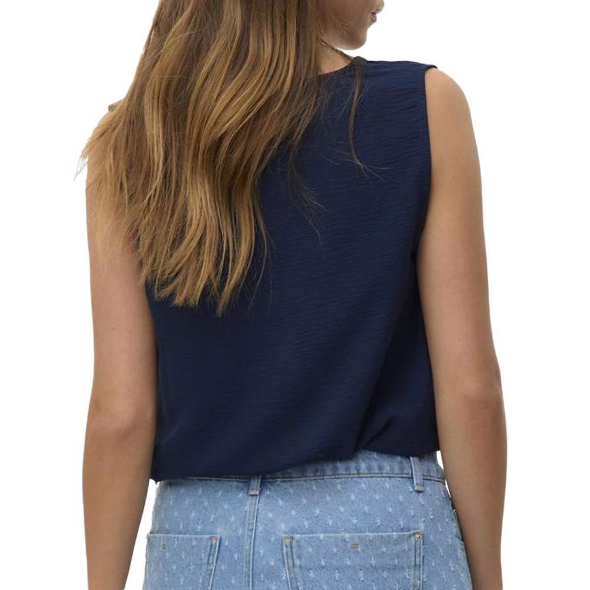 Voir la diapositive 2 : Vero Moda Top Marine Femme Vero Moda Malva