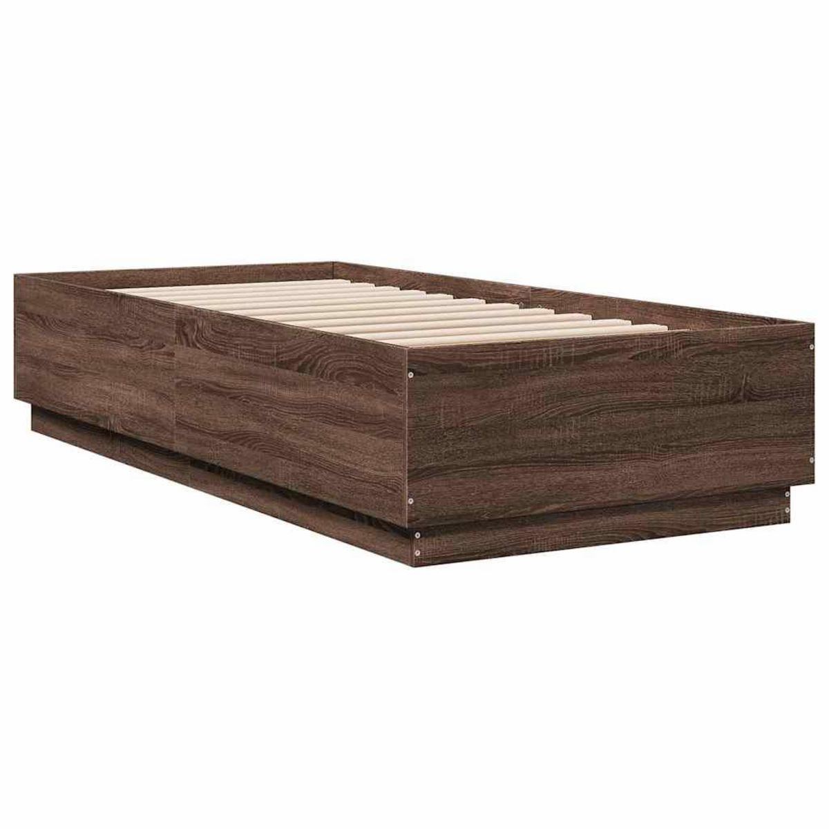 VIDAXL Cadre de lit sans matelas chene marron 100x200 cm