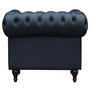 Voir la diapositive 3 : Habitat et Jardin Fauteuil Chesterfield  Aliza  - 111 x 82 x 70 cm - Noir