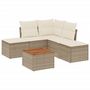 Voir la diapositive 2 : VIDAXL Salon de jardin avec coussins 6 pcs beige resine tressee