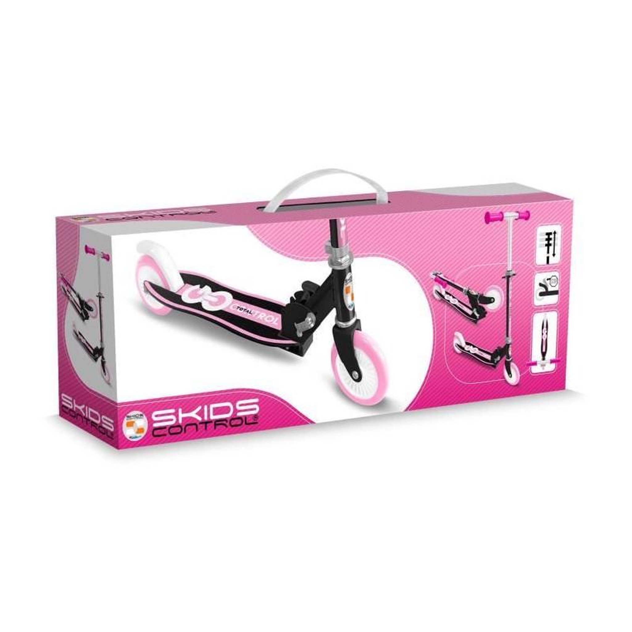 Voir la diapositive 4 : STAMP Trottinette pliable - STAMP - SKIDS CONTROL - Plateau ergonomique - Rose