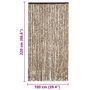 Voir la diapositive 6 : VIDAXL Moustiquaire Beige et marron 100x220 cm Chenille