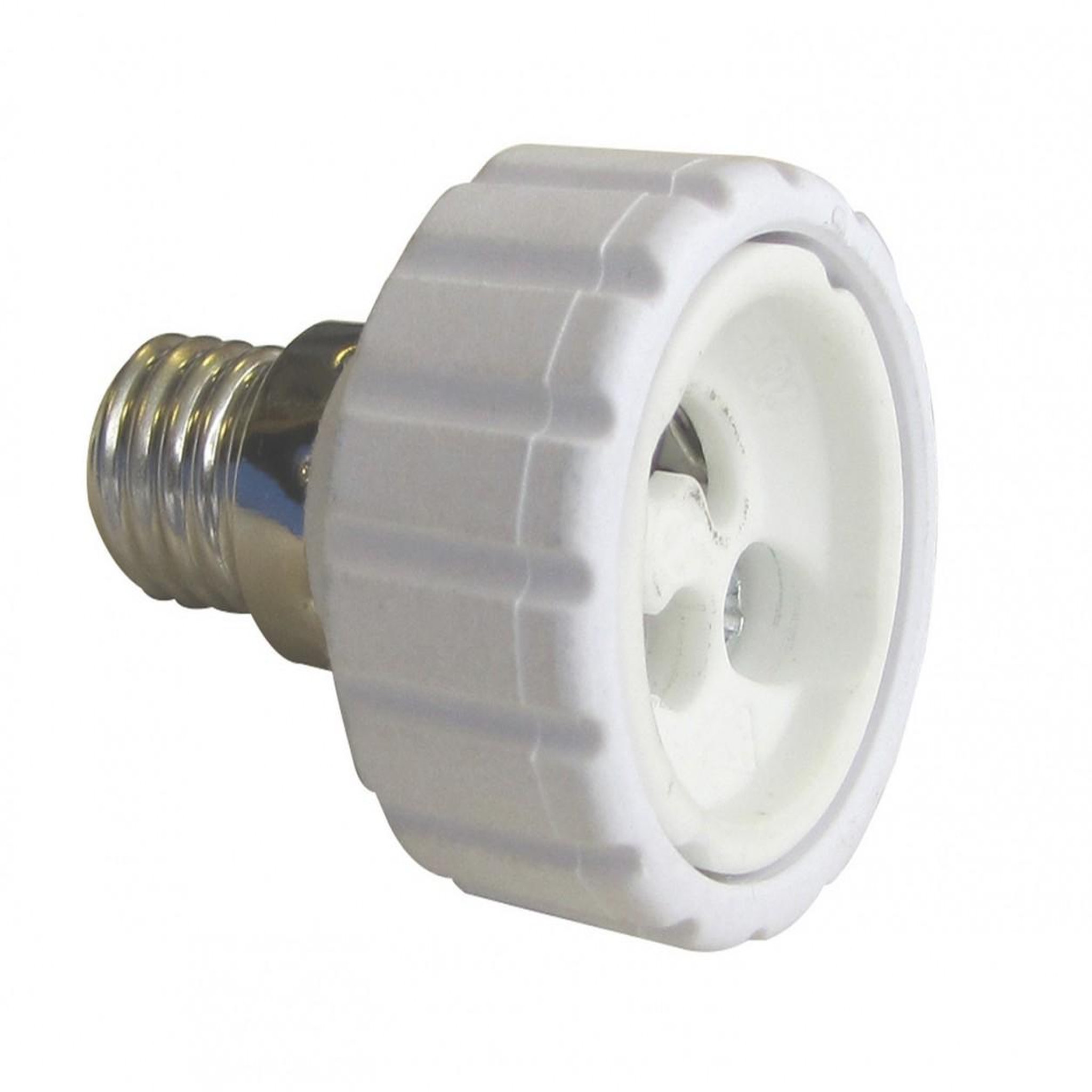 CENTRALE BRICO Transformateur de douille E14 en GU10 GU10, plastique, blanc 100 W
