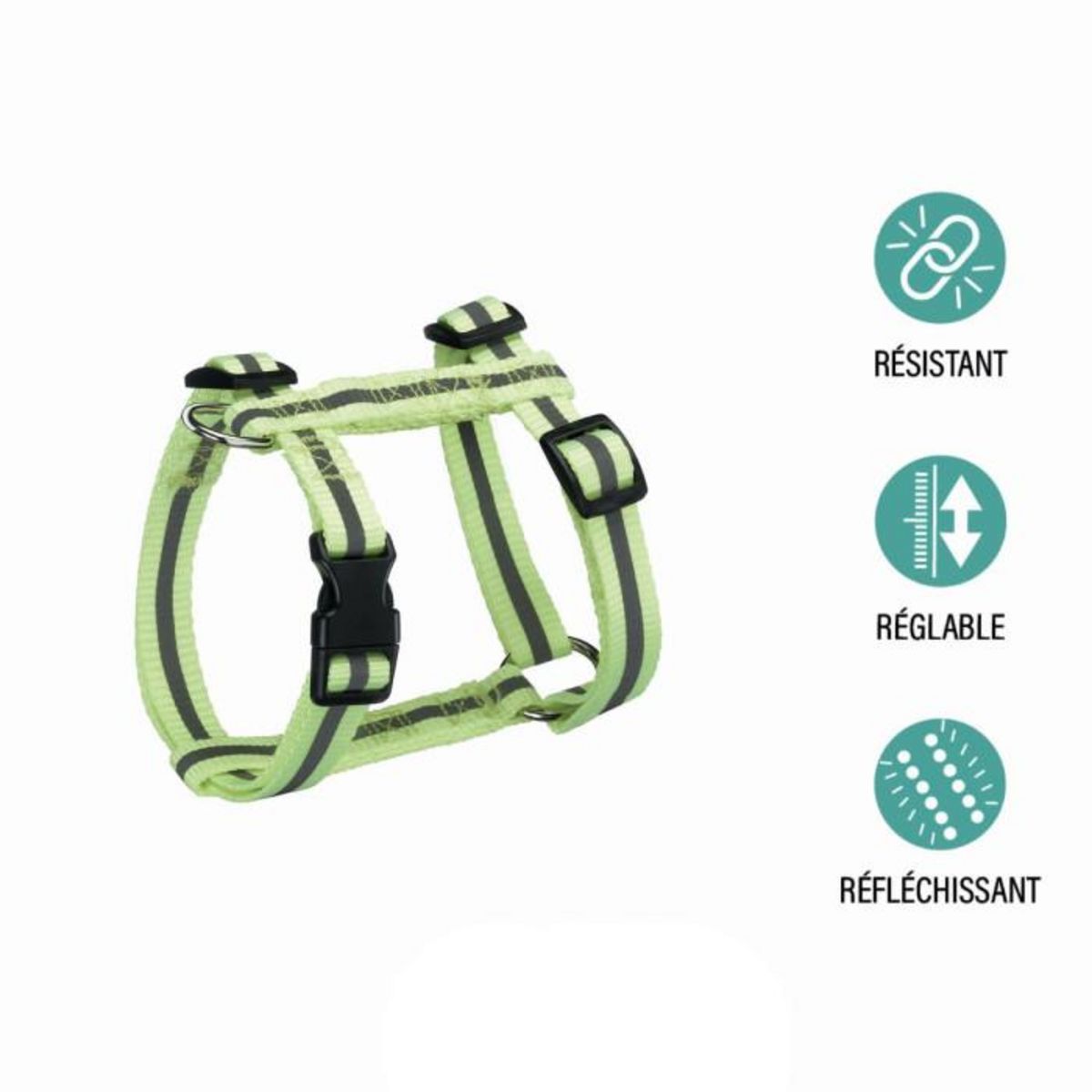 Paris Prix Harnais pour Chien  Réfléchissant  50cm Jaune