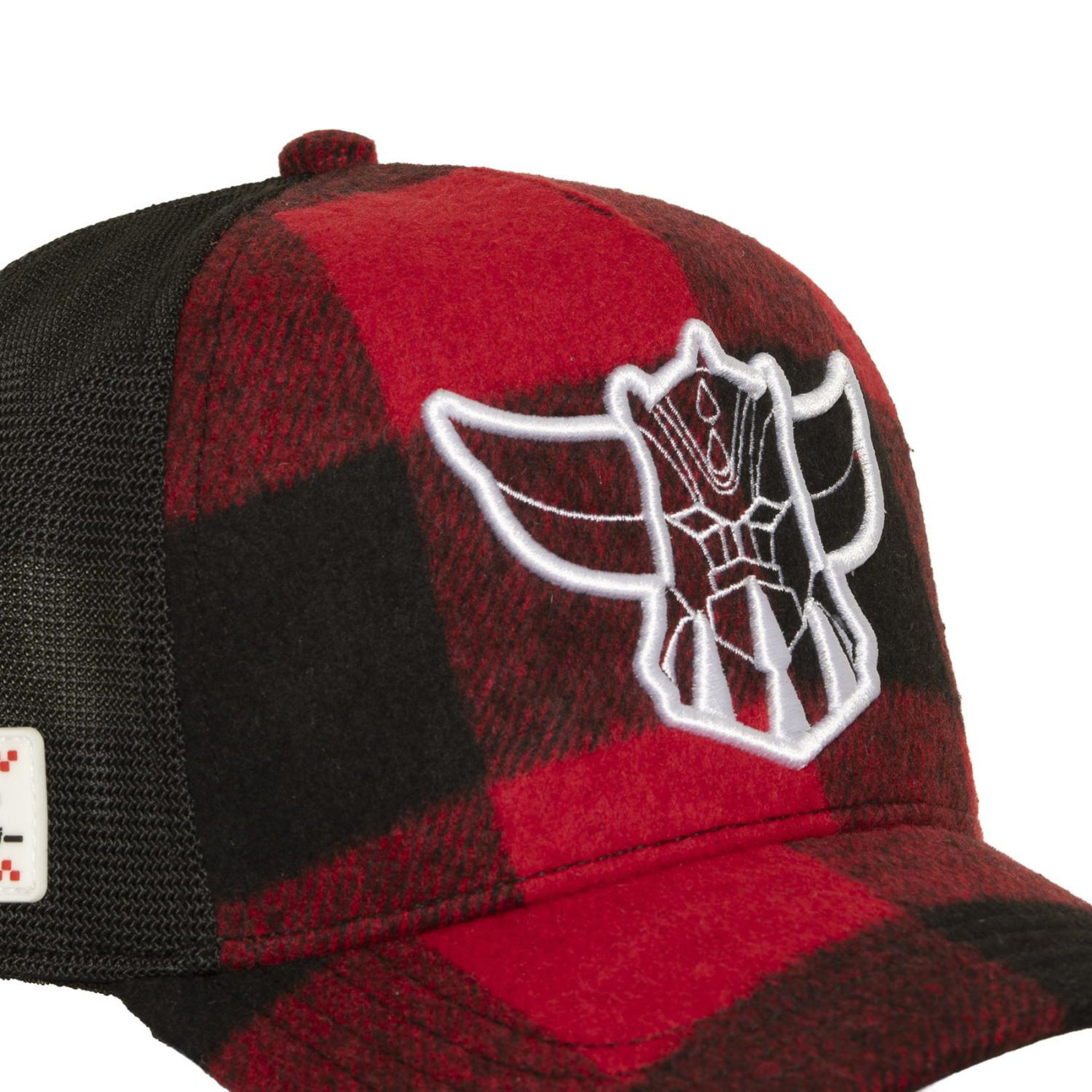 Voir la diapositive 3 : CAPSLAB Casquette trucker premium avec filet et logo brodé goldorak head