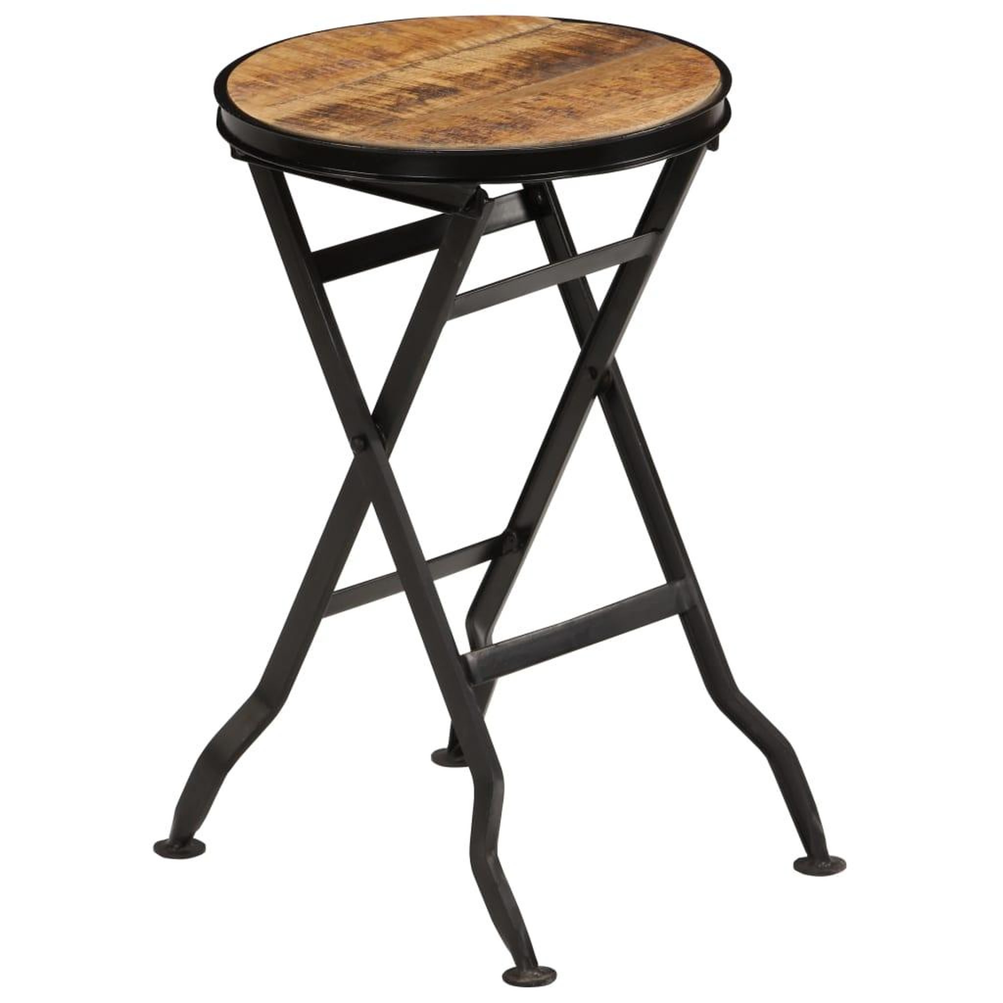 Voir la diapositive 3 : VIDAXL Bureau avec tabouret pliant Bois de manguier massif 115x50x76cm