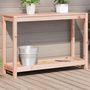 Voir la diapositive 1 : VIDAXL Table de rempotage et etagere 108x35x75 cm bois massif douglas