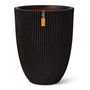 Voir la diapositive 2 : CAPI Capi Vase elegant Groove 46x58 cm Noir