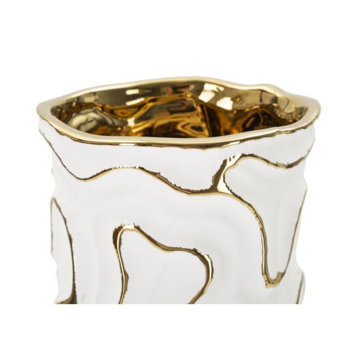 Paris Prix Vase Design en Céramique  Adore  25cm Blanc