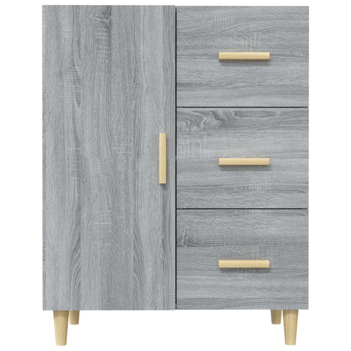 VIDAXL Buffet sonoma gris 69,5x34x90 cm bois d'ingenierie