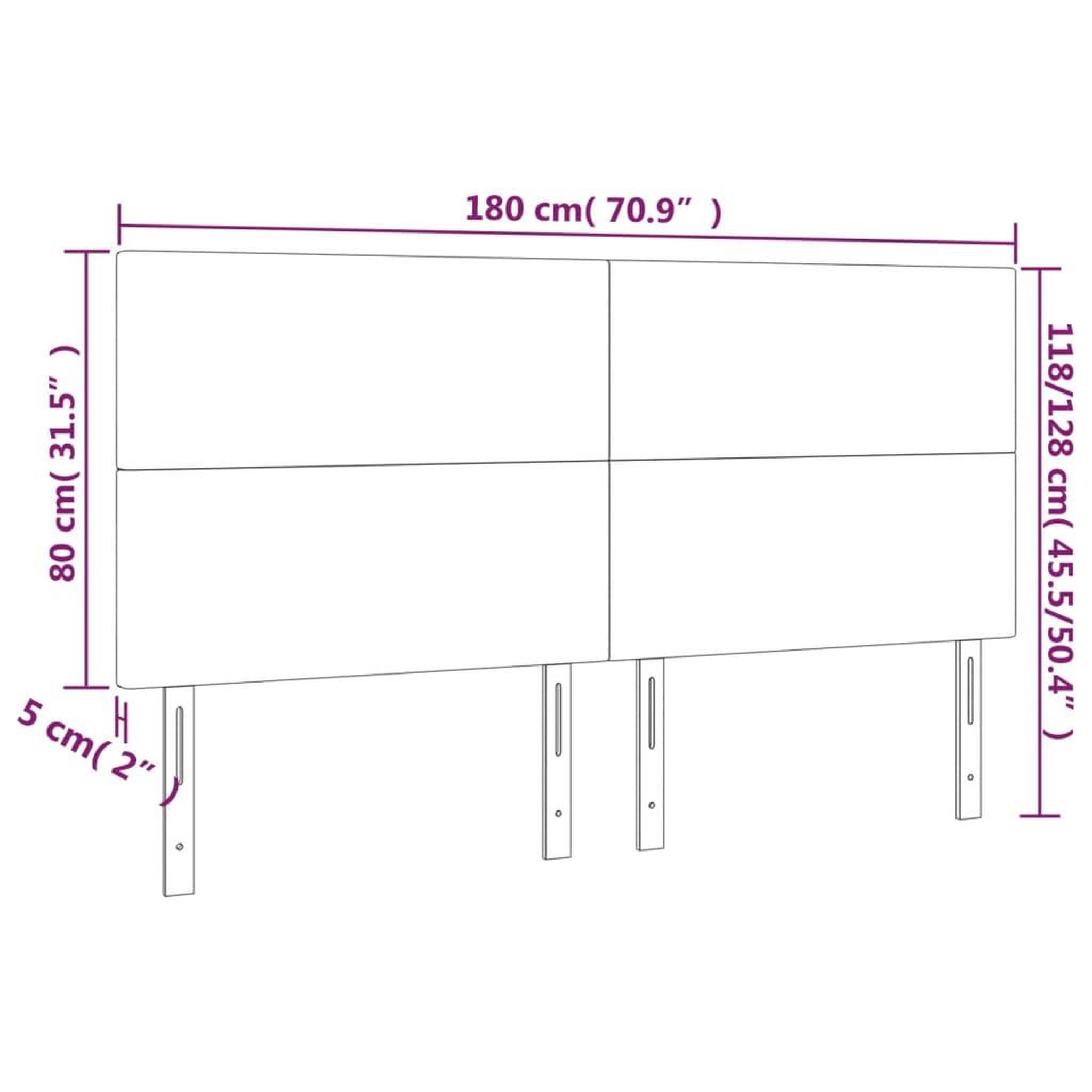 Voir la diapositive 6 : VIDAXL Tetes de lit 4 pcs Noir 100x5x78/88 cm Similicuir