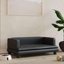 Voir la diapositive 1 : VIDAXL Lit pour chien noir 80x45x30 cm similicuir