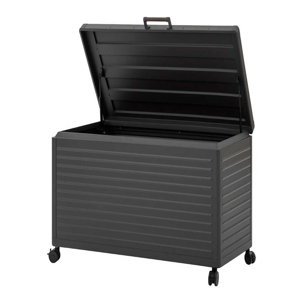 HESPERIDE Coffre de rangement alu Edenio graphite - 670 L - Hespéride