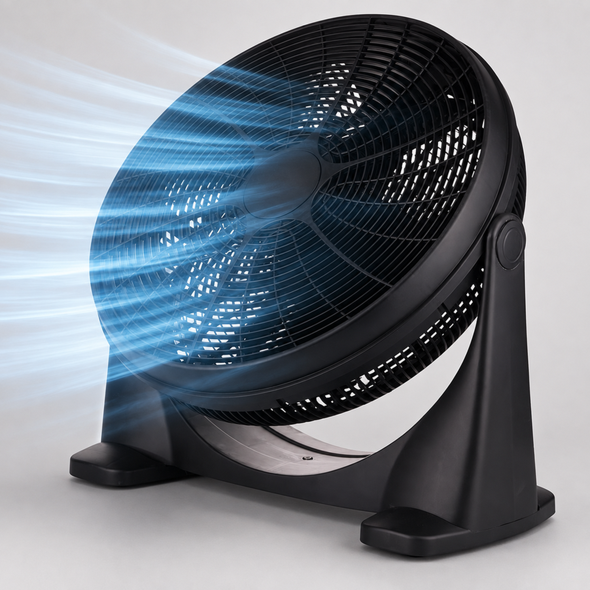 Voir la diapositive 2 : Ventilateur de sol et table rond inclinable 50 cm – 100w