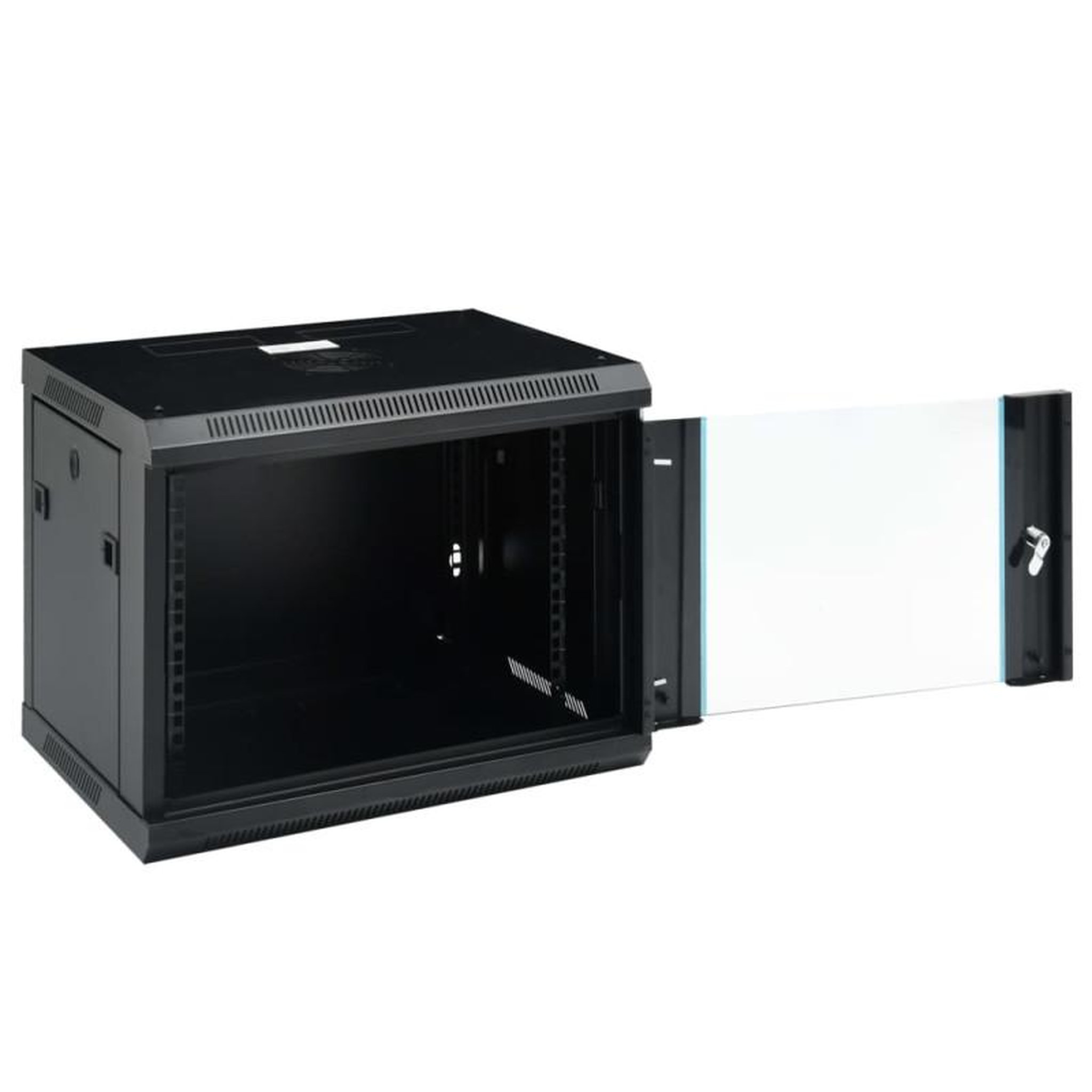 Voir la diapositive 2 : VIDAXL Coffret de réseau mural 9U 19 IP20 600x450x510 mm