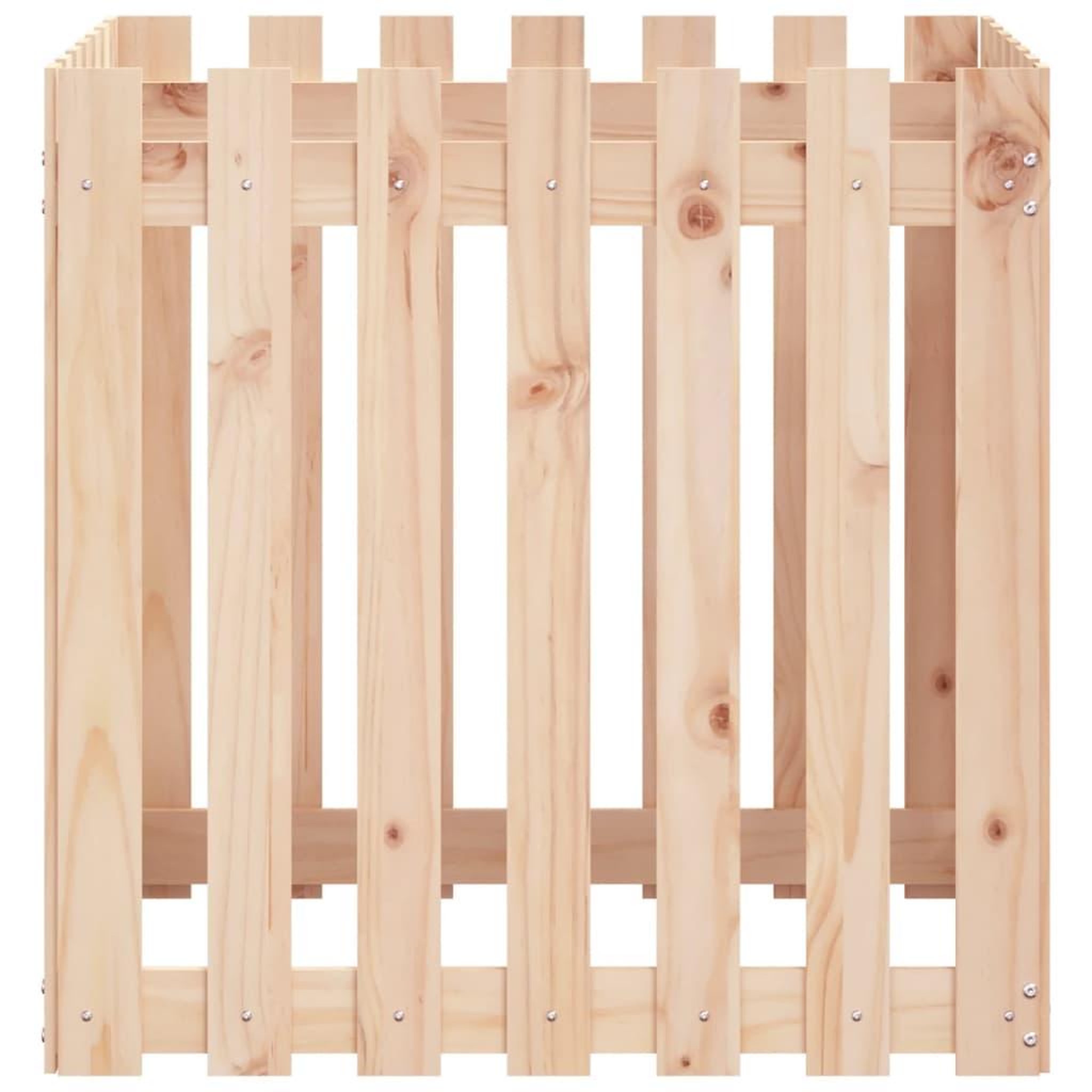 Voir la diapositive 5 : VIDAXL Jardiniere avec design de cloture 70x70x70 cm pin massif