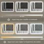Voir la diapositive 6 : HOMCOM Miroir lumineux LED salle de bain 90 x 70 cm bluetooth interrupteur tactile lumière réglable 3 couleurs fonction anti-buée et mémoire