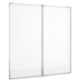 Voir la diapositive 2 : VIDAXL Tableau blanc magnétique pliable 80x80x1,7 cm aluminium