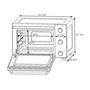 Voir la diapositive 5 : CONTINENTAL EDISON CONTINENTAL EDISON CEMF35W - Minifour electrique 35L blanc  - 1500W - Rotissoire, Convection naturelle