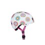 Micro Casque Vélo et Trottinette Doodle Dots boucle magnétique  lumière LED intégrée  Taille XS