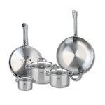 ELO Ensemble de 2 Poêles de cuisson 28 et 32 cm et 3 faitouts 12, 16 et 20 cm Elo Profi Citrin