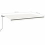 Voir la diapositive 6 : VIDAXL Auvent retractable automatique 500x350 cm Creme