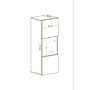 Voir la diapositive 3 : Paris Prix Vitrine LED Murale Design  Fly A3  126cm Blanc