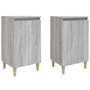Voir la diapositive 2 : VIDAXL Tables de chevet 2 pcs sonoma gris 40x35x70cm bois d'ingenierie