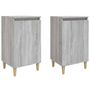 Voir la diapositive 2 : VIDAXL Tables de chevet 2 pcs sonoma gris 40x35x70cm bois d'ingenierie
