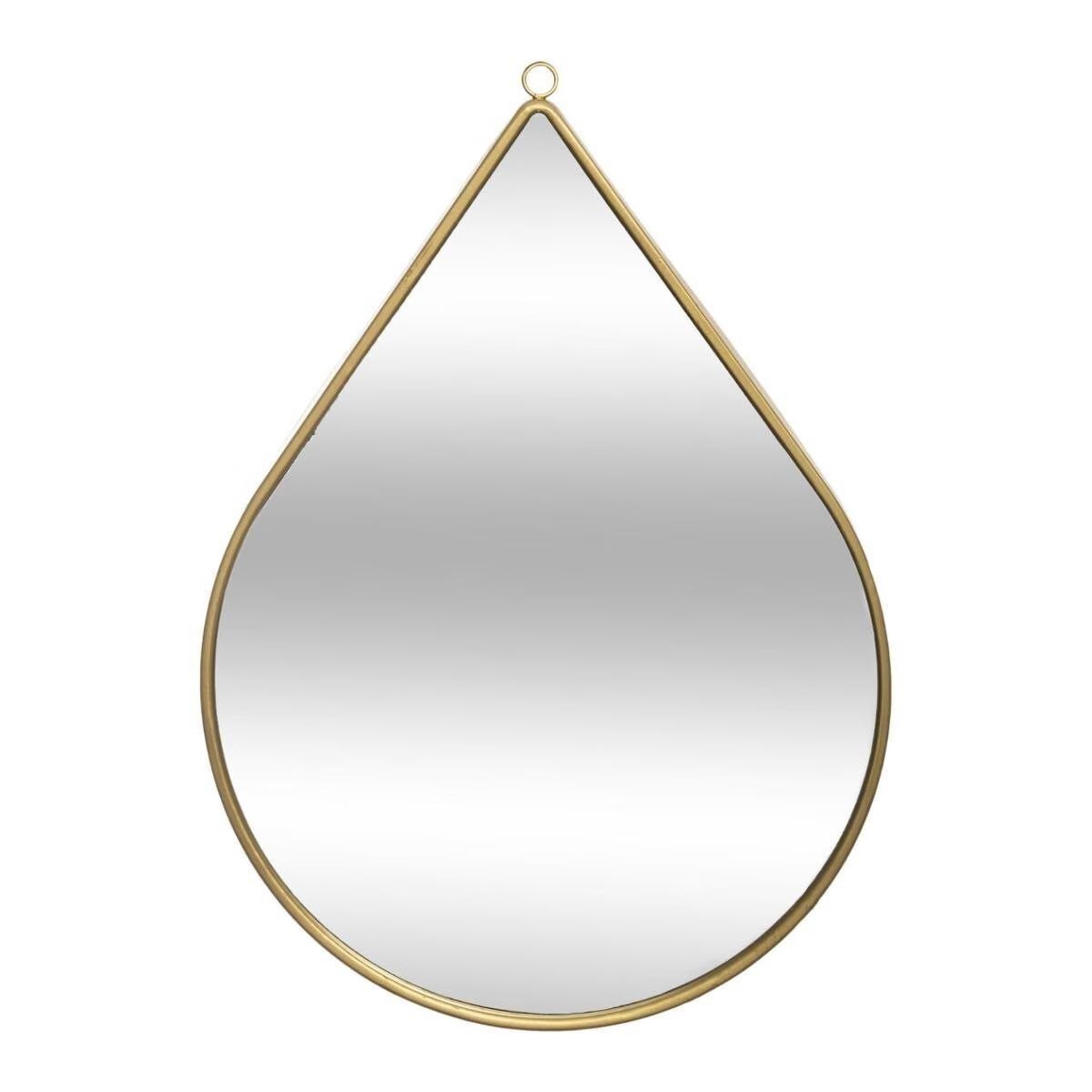 ATMOSPHERA Miroir Mural en Métal  Goutte  29cm Or