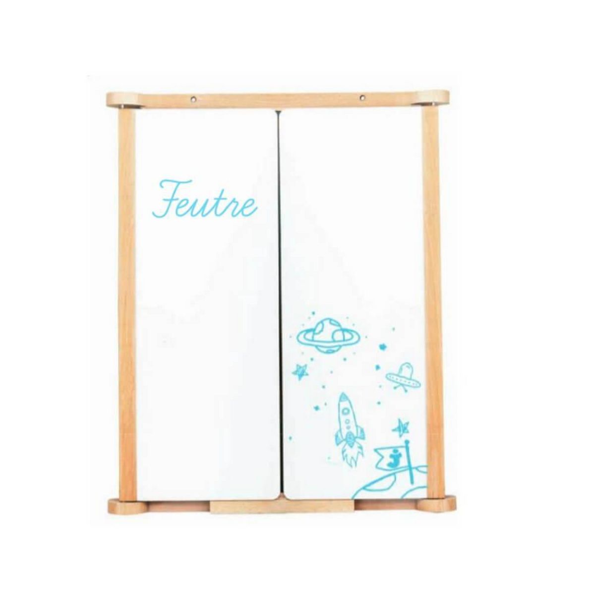 JeuJura Tableau triptyque en bois naturel