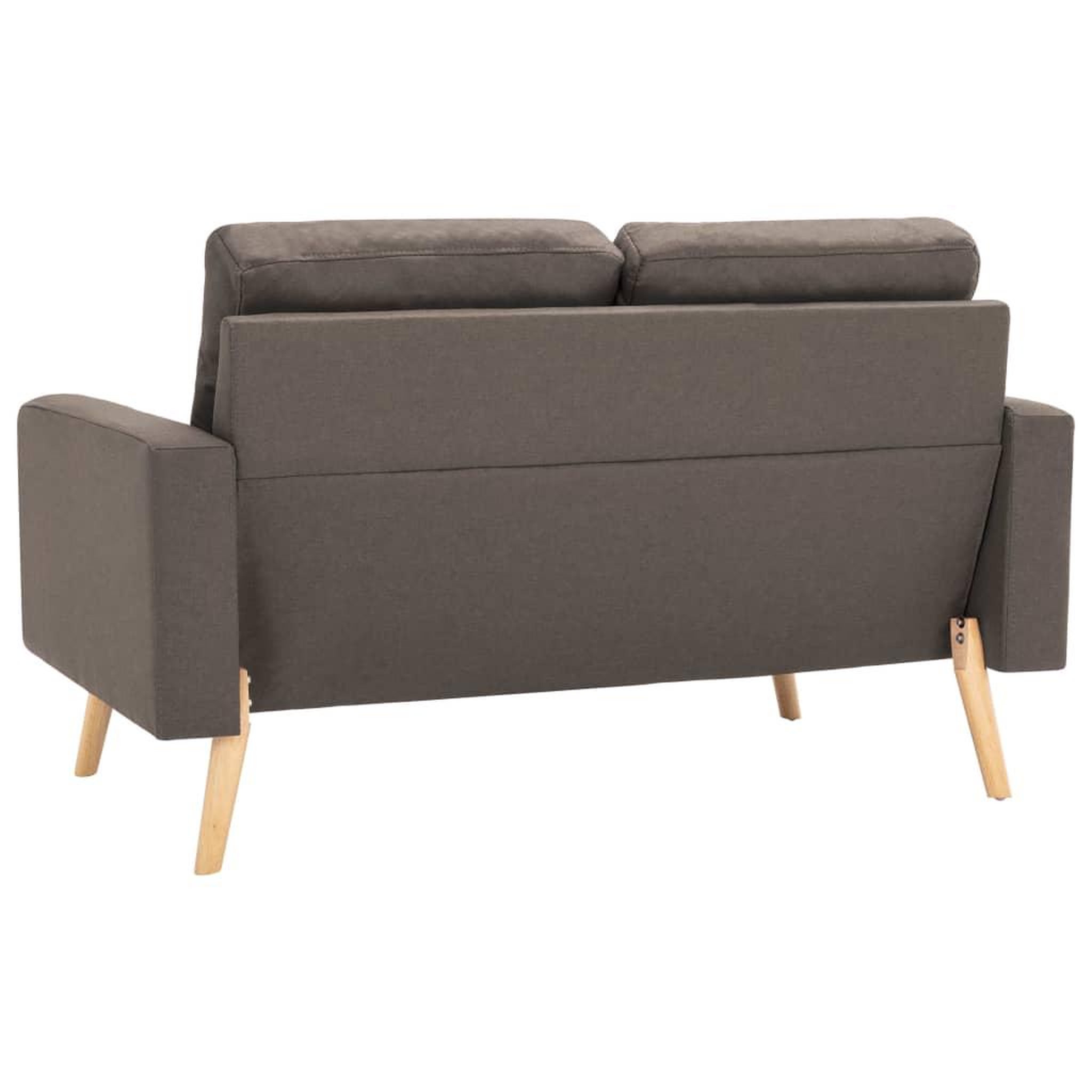 Voir la diapositive 4 : VIDAXL Ensemble de canapes 2 pcs Tissu Taupe