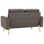 Voir la diapositive 4 : VIDAXL Ensemble de canapes 2 pcs Tissu Taupe