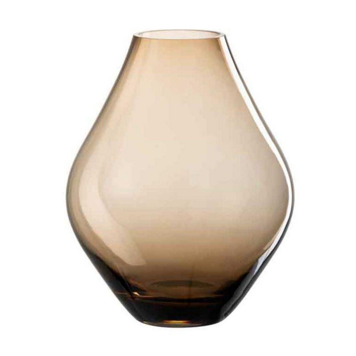 Paris Prix Vase Design en Verre  Abby  24cm Ambre Marron